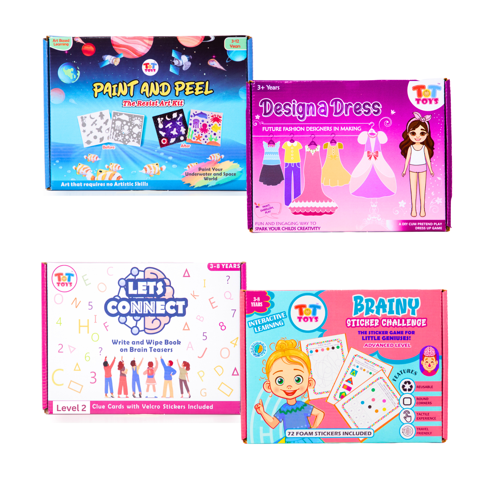 Brainy sticker advanced - Lets connect 2 - space - dress