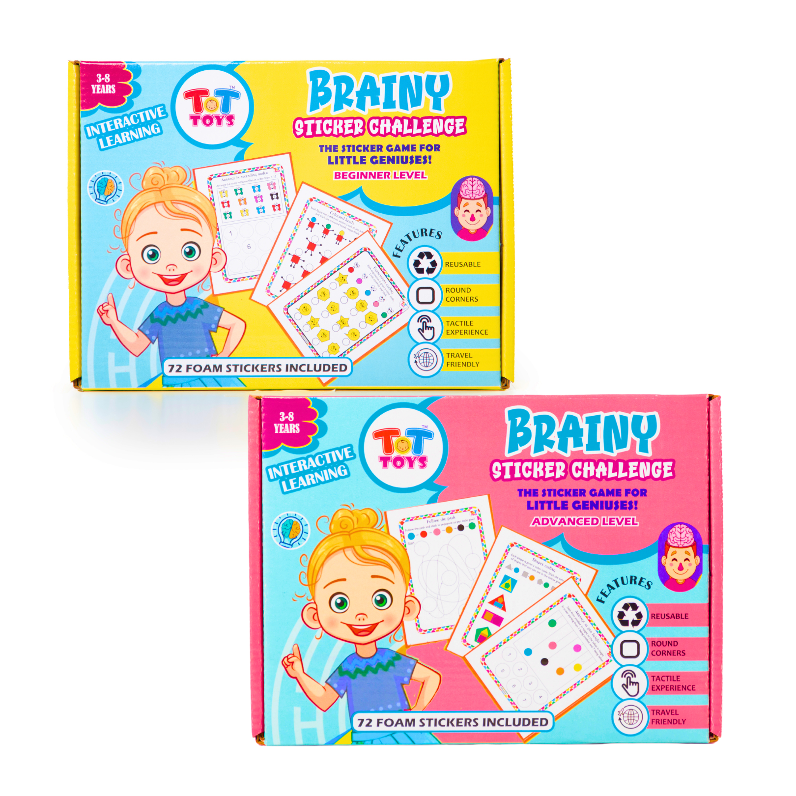 Brainy sticker beginner-advanced