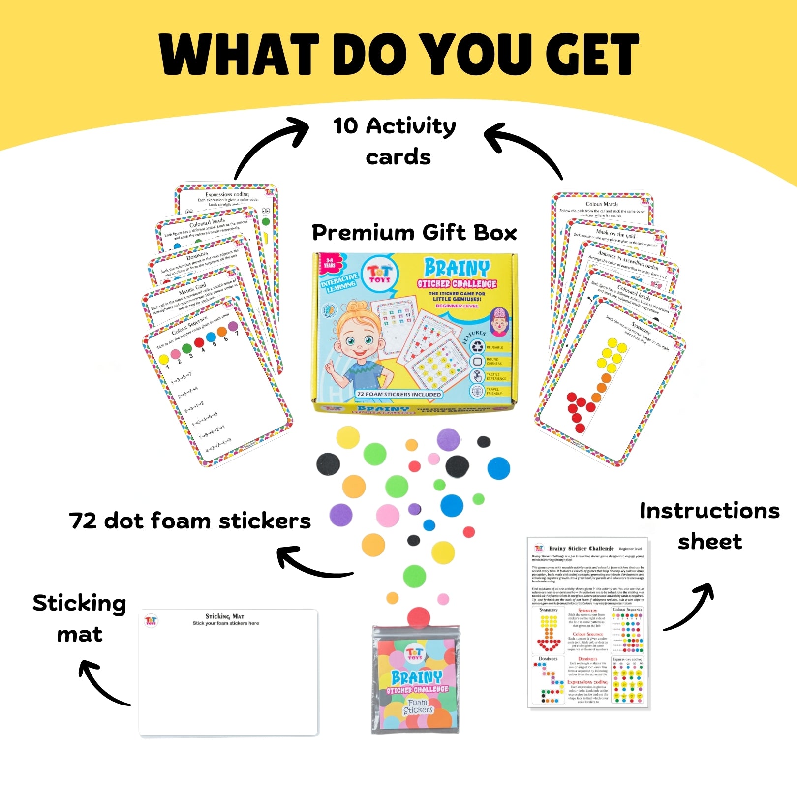 Brainy Sticker beginner-advanced- lets connect level1-level2