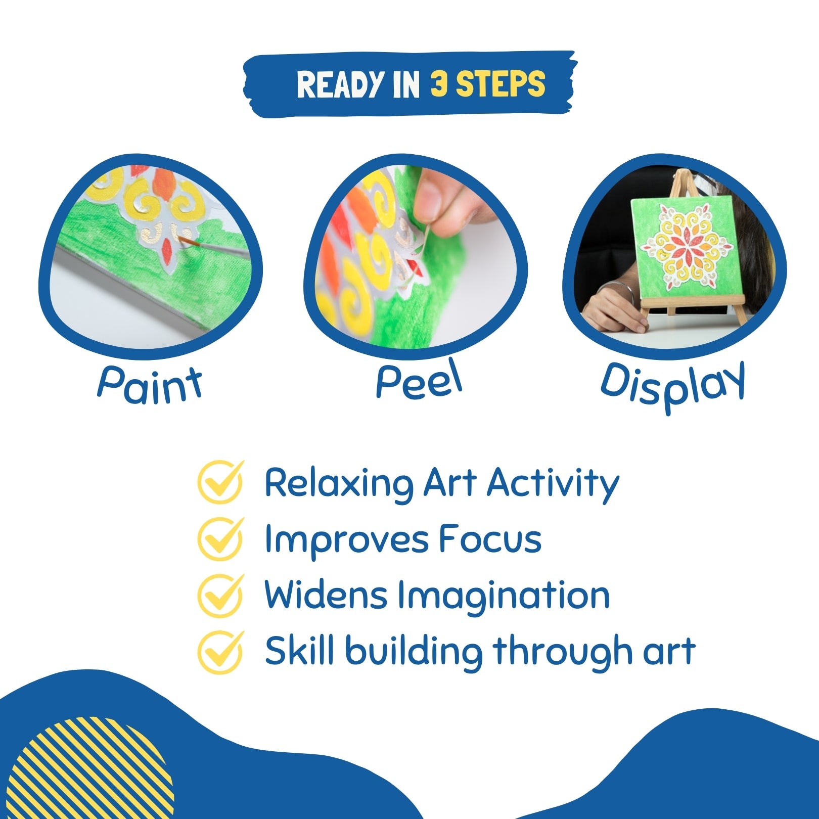 Paint and Peel - Mandala Theme