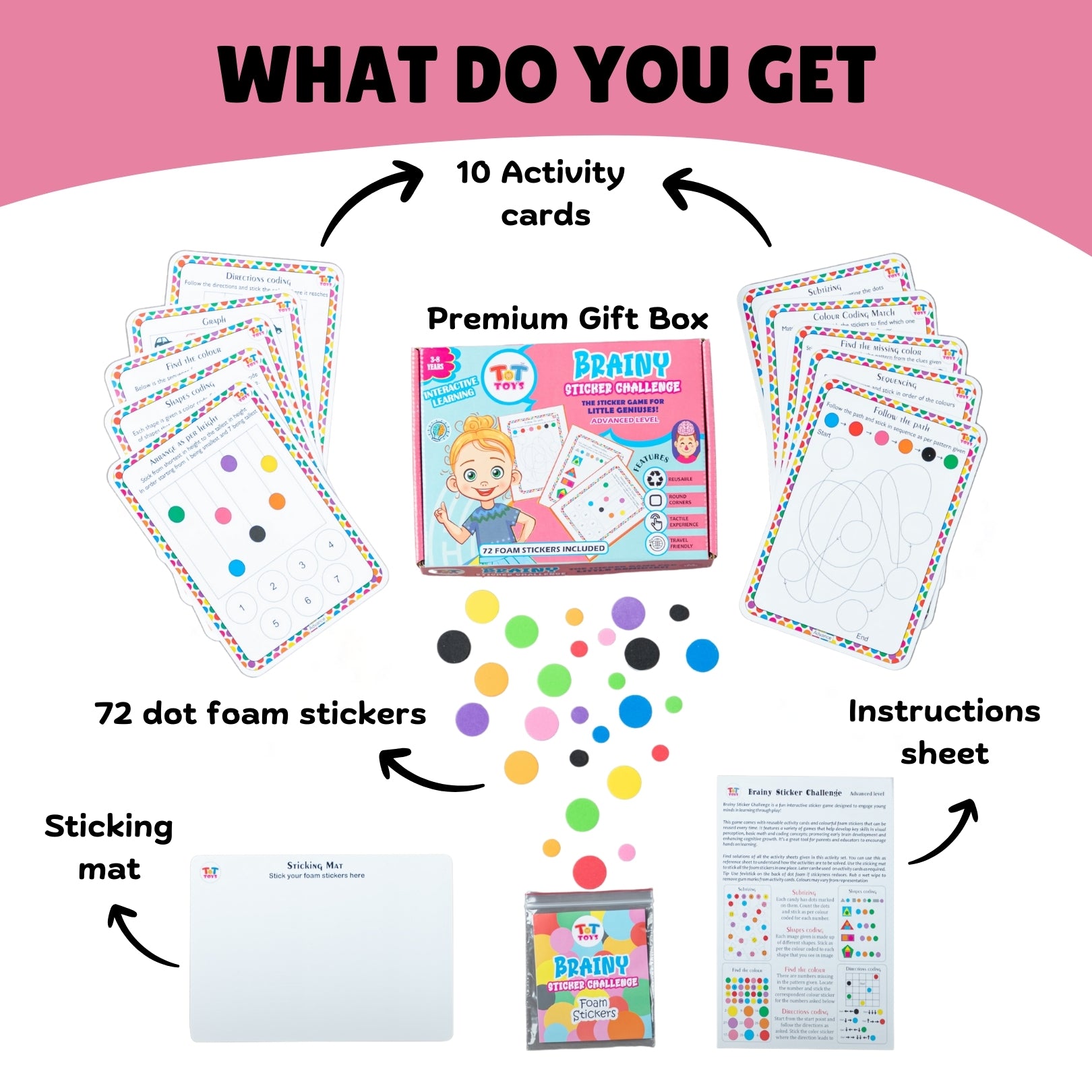 Brainy sticker beginner-advanced