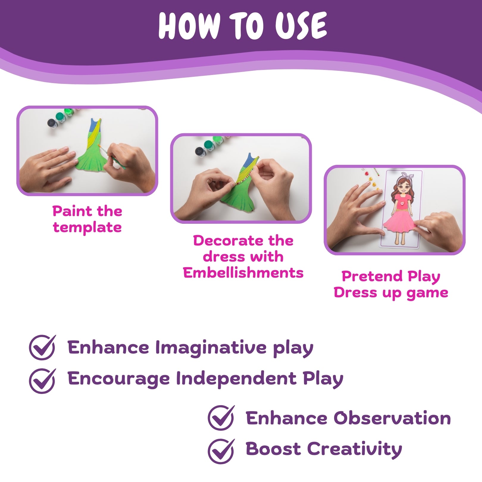 Brainy Sticker beginner- lets connect level1- Design a dress- mandala