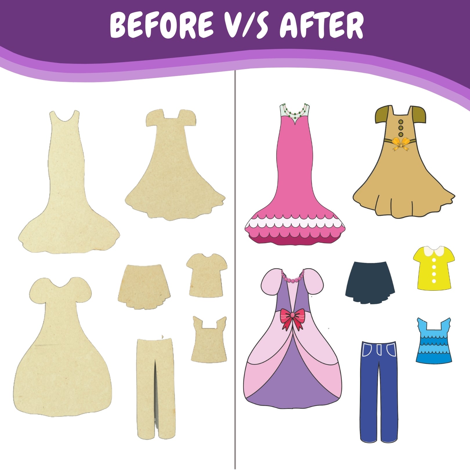 Brainy Sticker beginner- lets connect level1- Design a dress- mandala