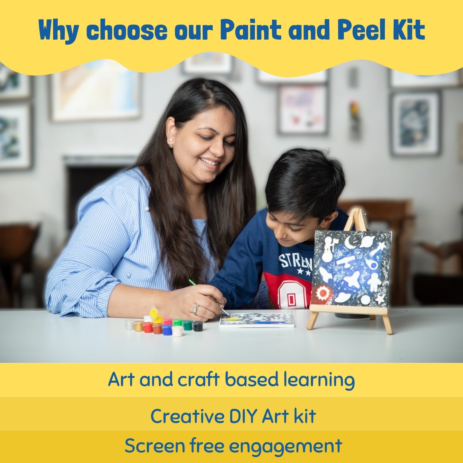 Paint and Peel - Space and underwater theme