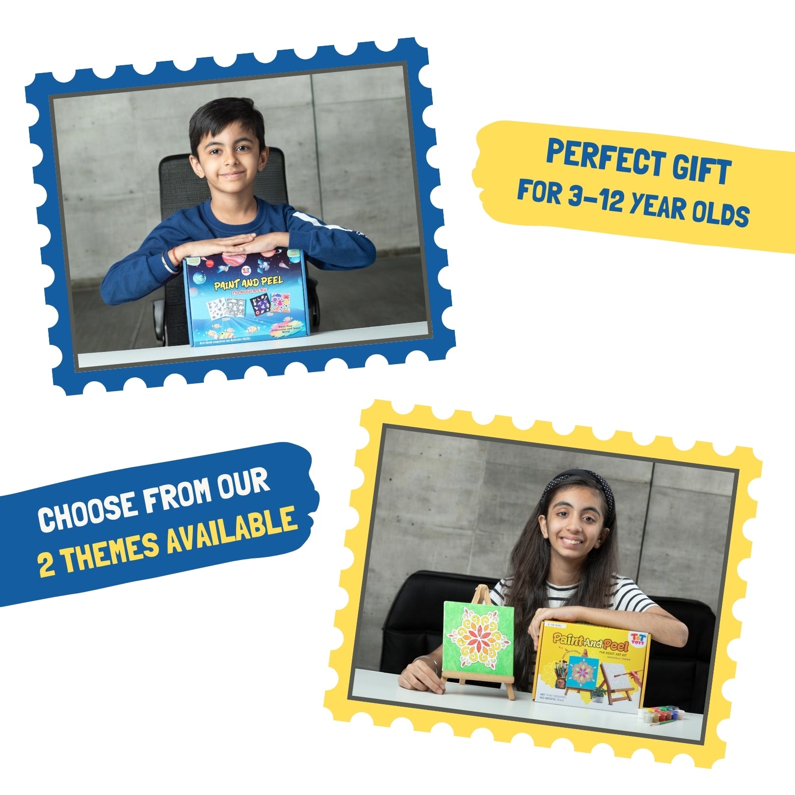 Paint and Peel - Space and underwater theme