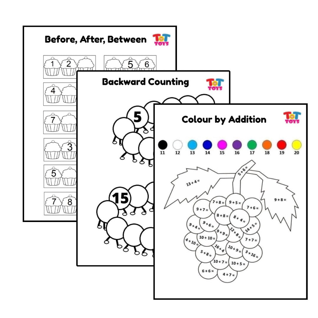 Fun-Filled Math Activities Printable Set – 100+ Engaging Learning Activities for Kids (50 Pages)