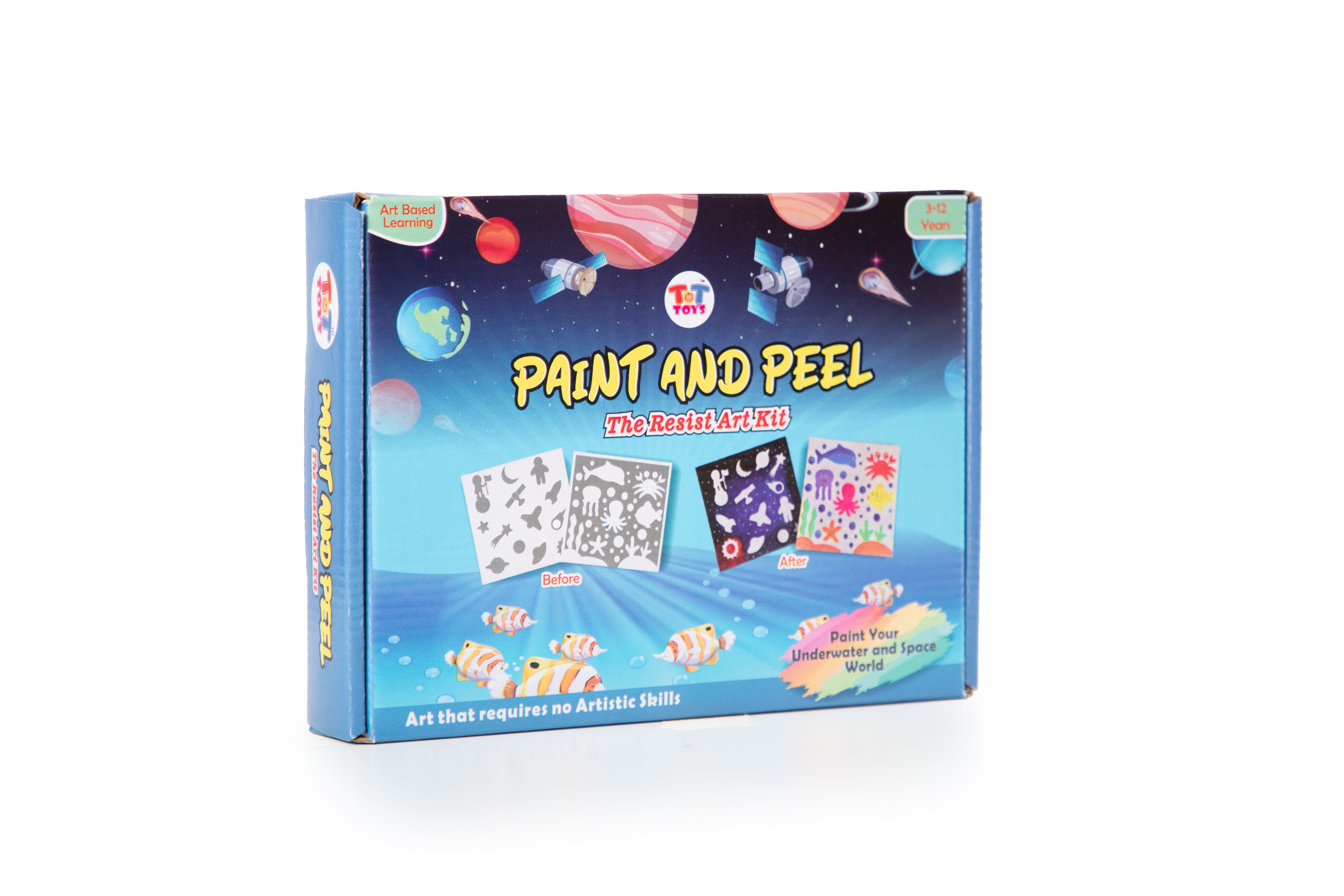 Paint and Peel - Space and underwater theme